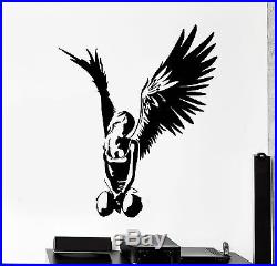 Wall Stickers Vinyl Decal Angel Teen With Wings Gothic Decor For Bedroom (z2196)