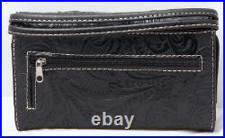 Western Rhinestone Cross Angel Wings Concealed Carry Handbag Wallet Purse Set