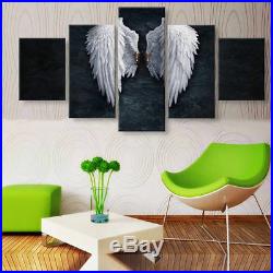 White angel wings 5 Pieces canvas Wall Art Picture Poster Home Decor