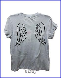 Wildfox Couture Women Angel Baby Wing Vintage Blue T-SHIRT Tee Top XS S M L