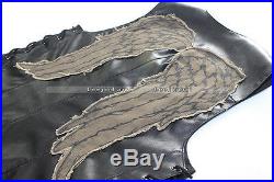 Wing patches jacket daryl dixon wings vest Motorcycle Angel wings walking dead