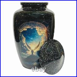 Winged Tribute Cremation Urn For Human Ashes Graced Angel Presence for Heavenly