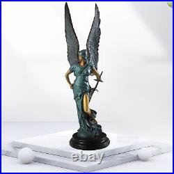 Winged Victory Bronze Sculpture Goddess of Athena Statue Large Angel Home Decor