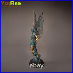 Winged Victory Bronze Sculpture Goddess of Athena Statue Large Angel Home Decor
