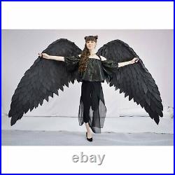 Wings Costume Black Angel Cosplay Wings Birds Cosplay Halloween Fashion