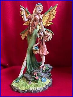 Wings of Autumn Angel and Child by Lenox figurine