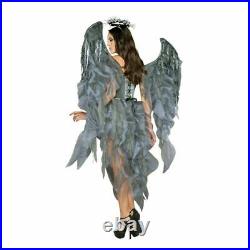 Women White Angel Costume Sexy Devil Cosplay Wings Devil Costume Halloween Dress