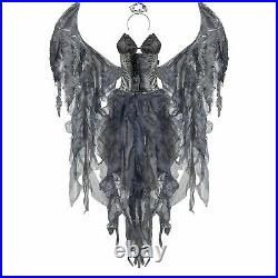 Women's White Angel Costume Sexy Devil Cosplay With Wings Adult Devil Dresses