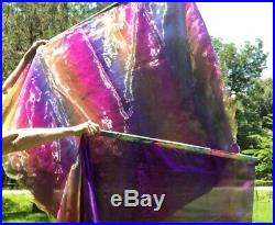 Worship Flags Dance Praise 2 Large 53 x 44 Double layer Angel wing withdowel rod