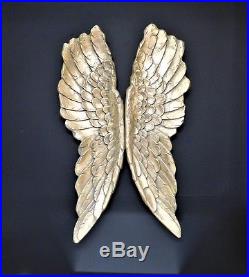 X Large 104cm Antique Gold Angel Wings Wall Mounted Art Decor Hanging Home