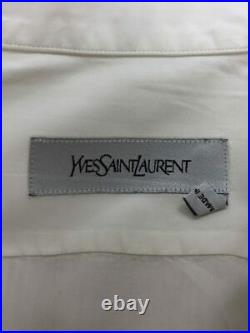 Yves Saint Laurent Formal Pleas Front Round Collar Specific Wing Long-Sleeved