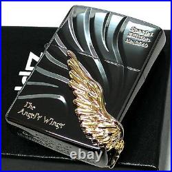 ZIPPO Lighter Angel Wing Limited Angel Wings Black Nickel Zippo Large Metal Se