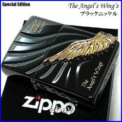 ZIPPO Lighter Angel Wing Limited Angel Wings Black Nickel Zippo Large Metal Se