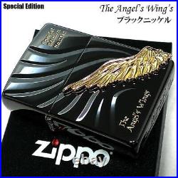 ZIPPO Lighter Angel Wing Limited Angel Wings Black Nickel Zippo Large Metal Se