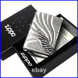 ZIPPO Limited Angel Wing Angel Wings Zippo Lighter Large Metal Silver