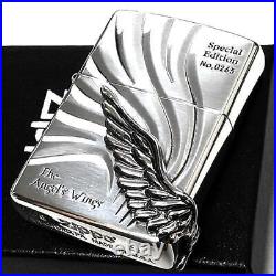 ZIPPO Limited Angel Wing Angel Wings Zippo Lighter Large Metal Silver 18