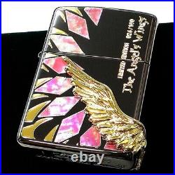 Zippo Armor Limited 100 Angel Wing Brown Titanium Large Wing Metal White Lighter