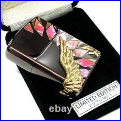 Zippo Armor Limited 100 Angel Wing Brown Titanium Large Wing Metal White Lighter