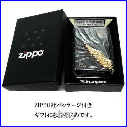 Zippo Lighter Angel Wing Limited Angel Wings Black Nickel Large Metal Sy