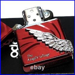 Zippo Lighter Limited Angel Wing Cool Angel Wings Wine Red Large Metal S