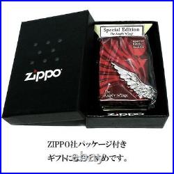 Zippo Lighter Limited Angel Wing Cool Angel Wings Wine Red Large Metal S