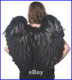 Zucker Feather TM Medium-Large Angel Wings Black