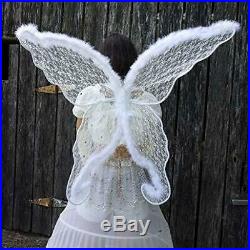 Zucker Feather White Angel Adult Costume-Large Fairy or