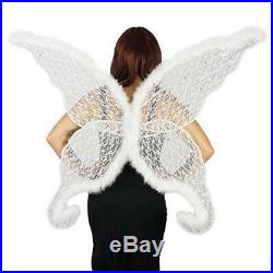 Zucker Feather White Angel Adult Costume-Large Fairy or